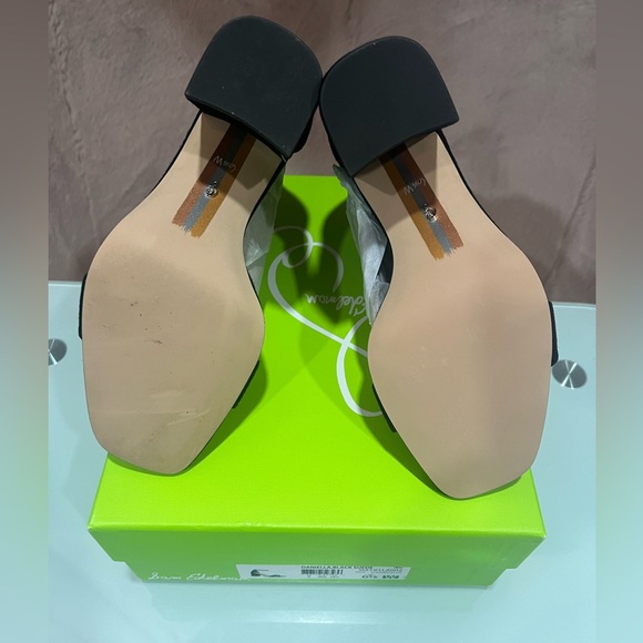 NIB Sam Edelman black size 6.5 Daniella Suede heel - Picture 2 of 5